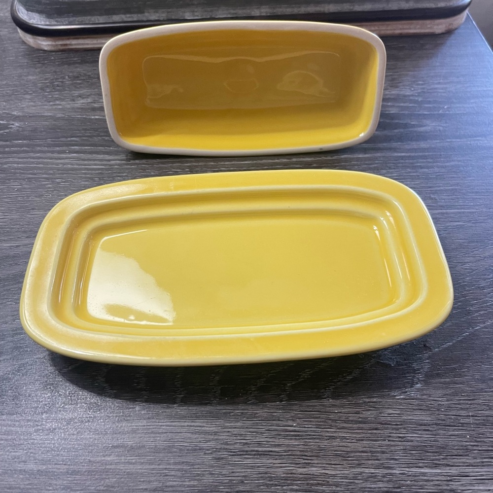 Authentic Fiesta Butter Dish in Sunflower. 🌻 - Picture 2 of 3